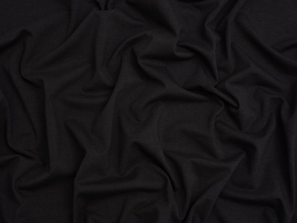 Minerva Core Range Navy Cotton Lycra Jersey Stretch Knit Fabric for Dressmaking, 150cm / 59" Wide - per metre