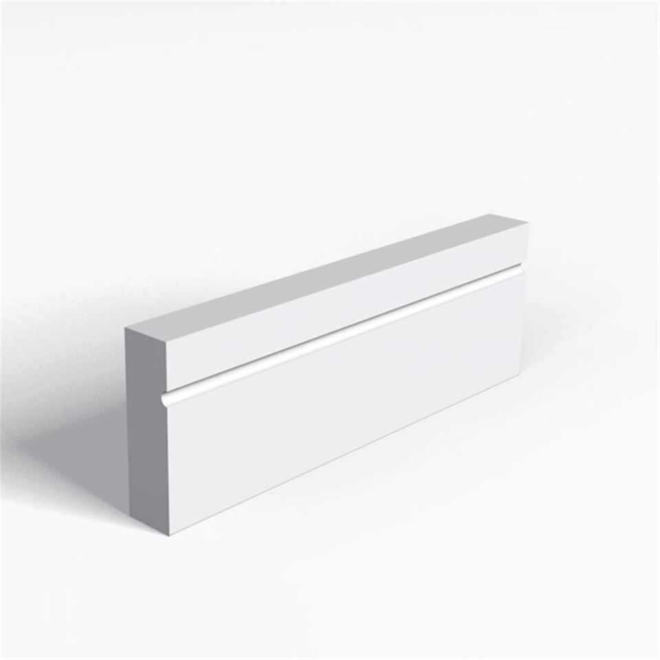 Pack of 5 (Total 5 Units) - Moisture Resistant MDF Primed 1 Drip Architrave - 18mm (T) x 69mm (H) x 3050mm (L)