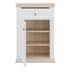 image 5 of Pontypool Shoe Cabinet with Drawer in White and a Riva Oak