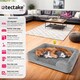 image 2 of Dog Bed Kimba - orthopaedic, thick padding, raised edge, washable cover | Grey | grey | XL | 1