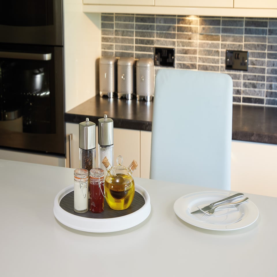 image 1 of Copco Basics Lazy Susan Turntable White 30cm