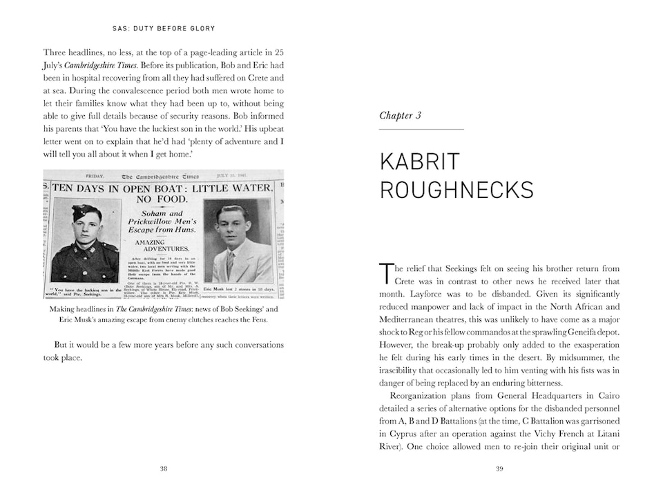 image 1 of SAS  Duty Before Glory Book