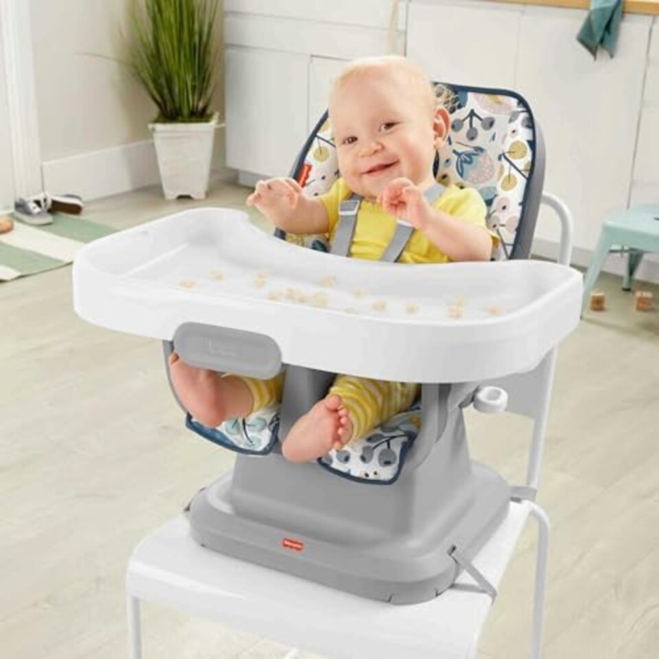 image 1 of Fisher Price SpaceSaver Simple Clean High Chair