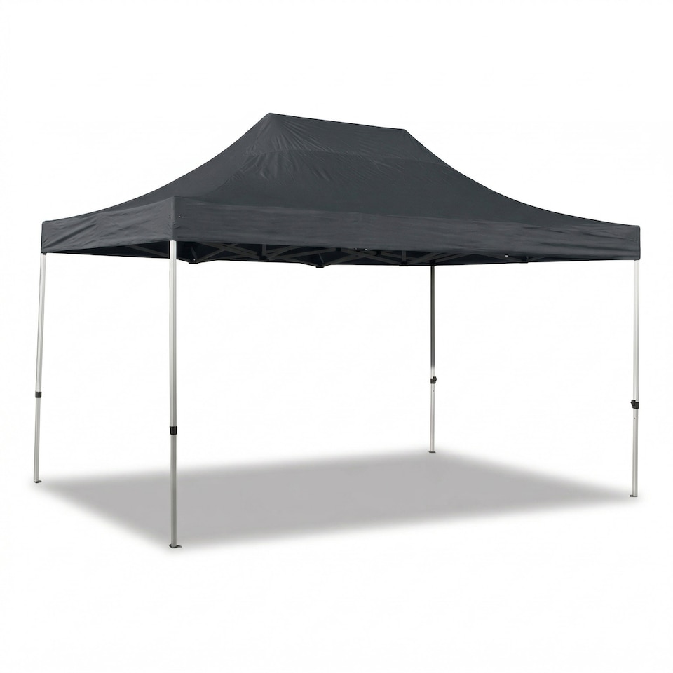 image 1 of Pop Up Gazebo 3m x 4.5m Garden Marquee Waterproof UV Resistant Grey
