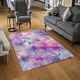 image 2 of Starry Galaxy Print in Unicorn Colours (Rug) Pink | XL: 160x230cm