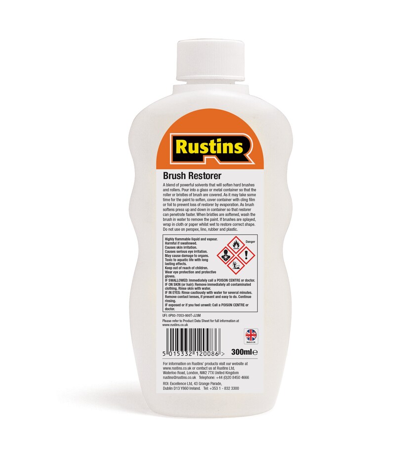 image 1 of Rustins Brush Restorer 300Ml