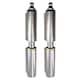 image 1 of 2 PACK Lift Off Bullet Hinge with Grease Nipple Weld On 15x100mm Door Silver