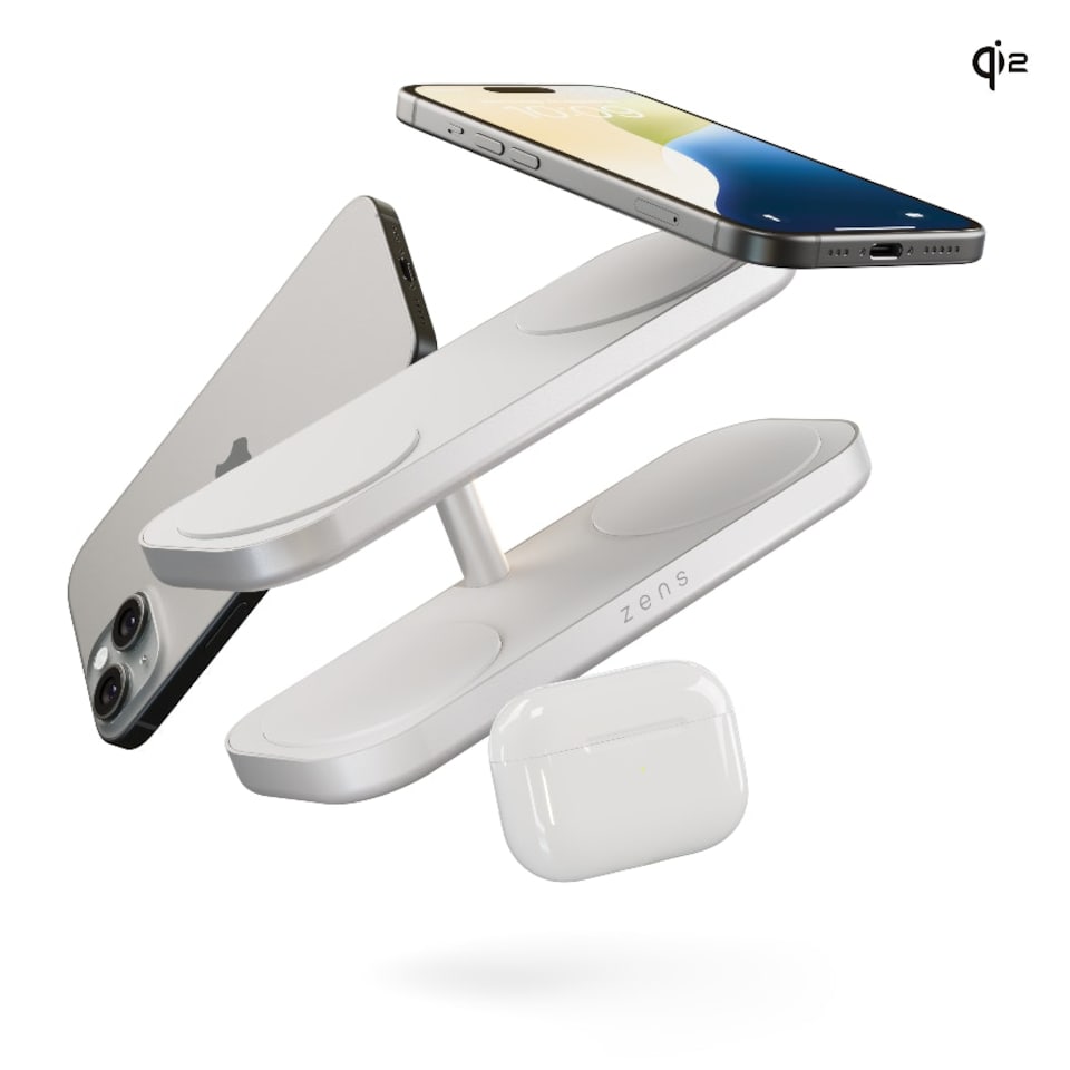 image 1 of Zens Quattro Wireless Charger Pro 4 (incl. Wall Charger) - white