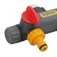 image 4 of Hozelock 2 Way Tap Multi Hose Pipe Connector Watering Garden Yard & Fittings