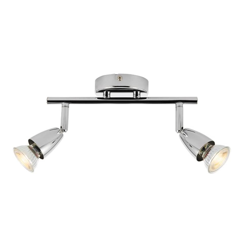 image 1 of Amalfi 2 Light Adjustable Spotlight Chrome, GU10