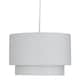 image 3 of Pair of Light Grey 2 Tier Ceiling Light Shades | Grey | Medium | 2