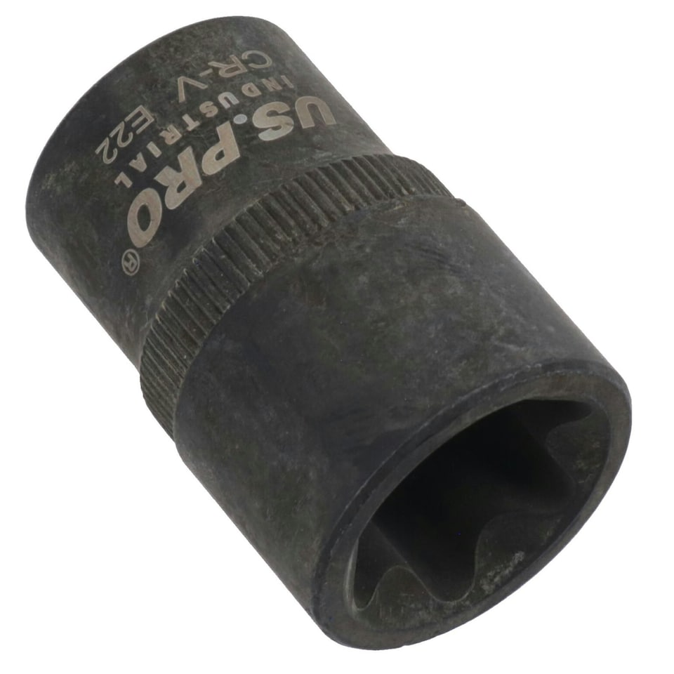 image 1 of E22 Female Impacted Impact Torx Star E Socket 1/2in Drive Shallow