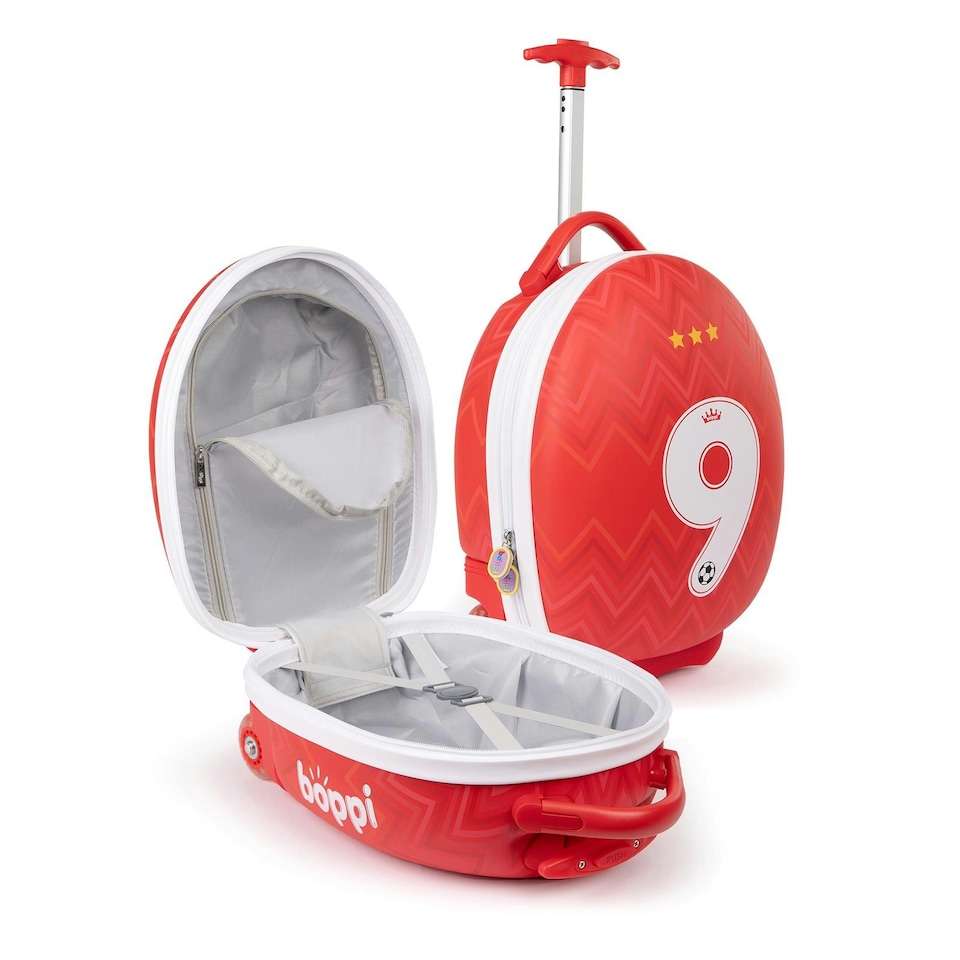 image 1 of boppi Tiny Trekker Luggage Case - Football Red
