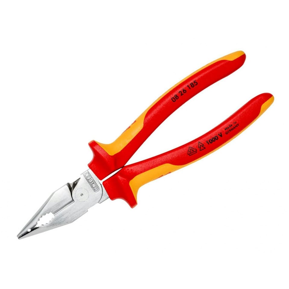Knipex Vde Needle-nose Combination Pliers 185mm - Multi Colour - One Size