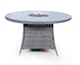 image 9 of Giardino Fire Pit 6 Seater Round Rattan Dining Table Grey