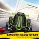 image 6 of HOMCOM 24V Electric Go Kart for Kids with Adjustable Seat, Green