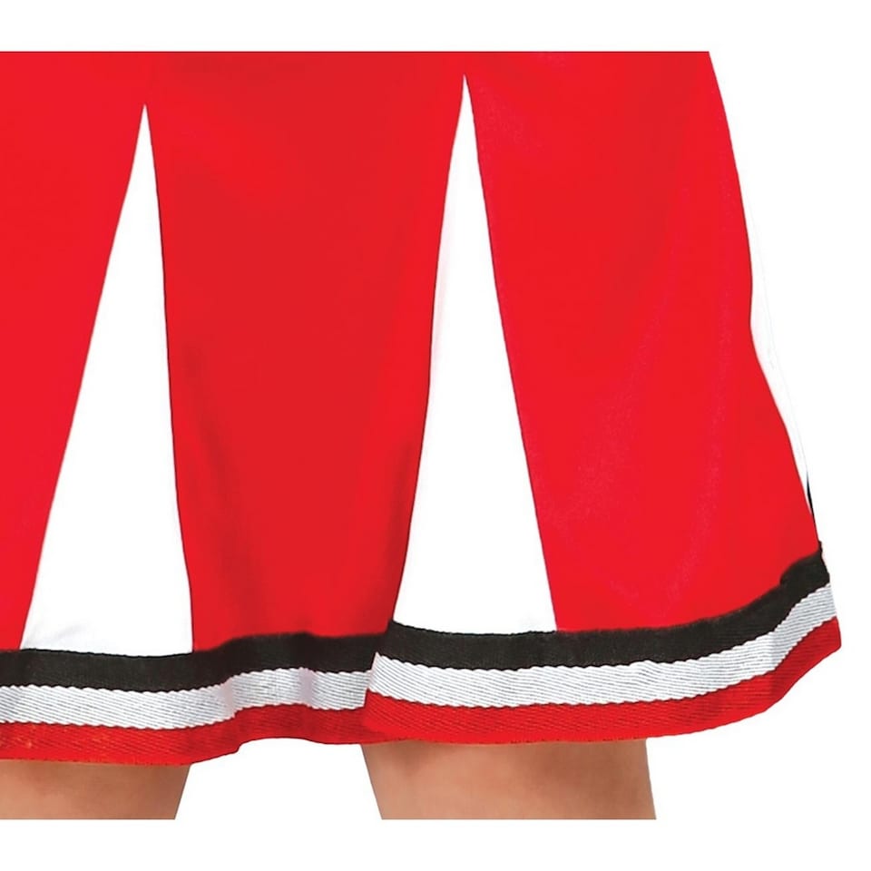 image 1 of Fiestas Guirca Girls Cheerleader Costume | Red | Red/White | 7-9 years | 1
