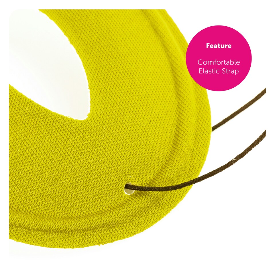 image 1 of Yellow Eye Mask on Elastic – Fancy Dress Accessory for Superheroes, Costumes & Parties Yellow | One Size