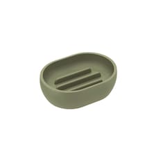 Cosmic Counter Soap Dish with Durable Resin for Bathroom, Olive Green