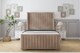 image 1 of Sloomy Marlborough Mink Naples Bed Frame With Mattress With 50"  Upholstered Wingback Headboard 5' King