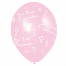Amscan On Your Communion 11in Balloons - Pink - 6 Balloons