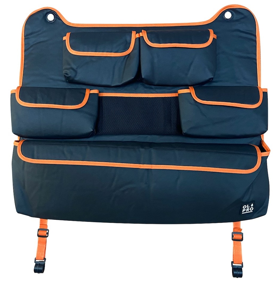 image 1 of Rear Double Seat Storage Organiser - Orange