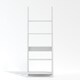 image 2 of Tiva Ladder Bookcase - MDF - L38.6 x W64 x H175.4 cm - White White