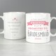 image 2 of Personalised Pink Promoted To Mug White