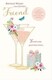image 3 of Lovely Friend Milestone Birthday Card with Personalised Age Options (18, 21, 30, 40 Today) - Pink Cocktails - Foil Finish
