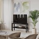 image 2 of URBNLIVING 2 Tier TV Bench Entertainment Media Stand 90cm | Multi | Black | 1