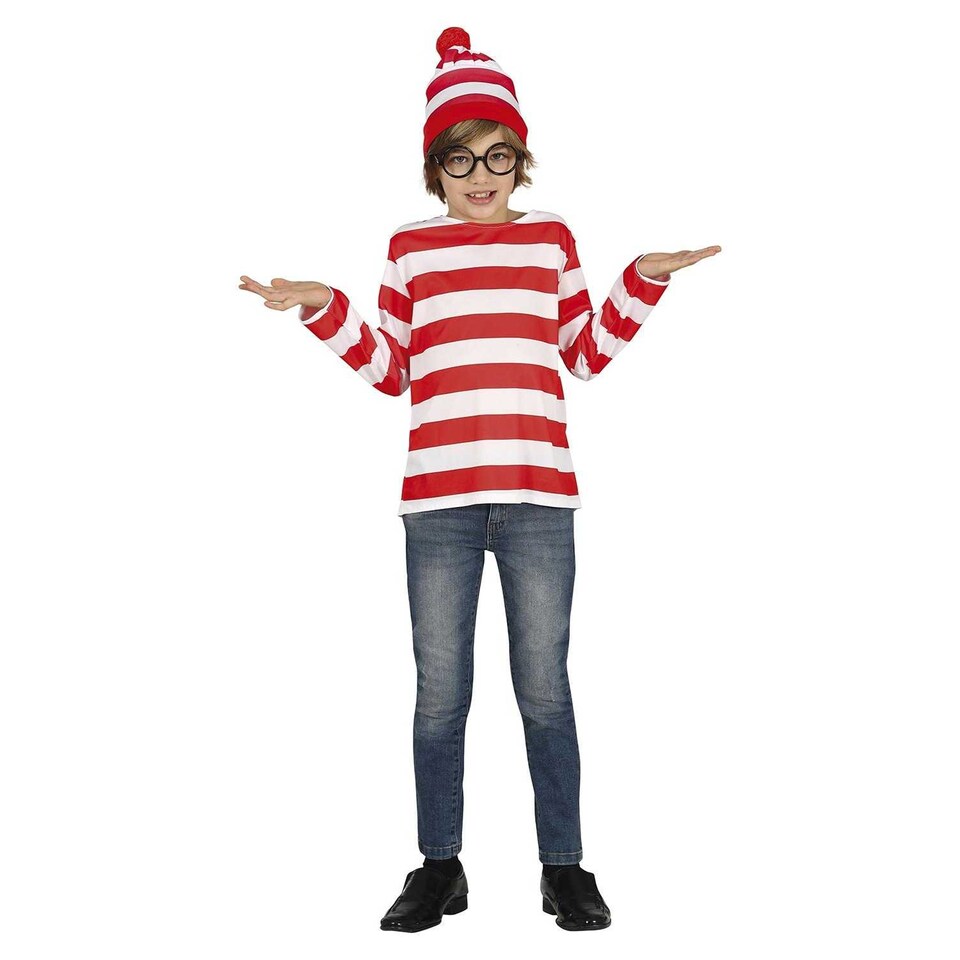 image 1 of Fiestas Guirca Childrens/Kids Hiker Costume Set | White | White/Red | 10-12 years | 1