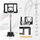image 9 of COSTWAY Basketball Hoop Backboard Height Adjustable 1.35-3.05m Black | Standard