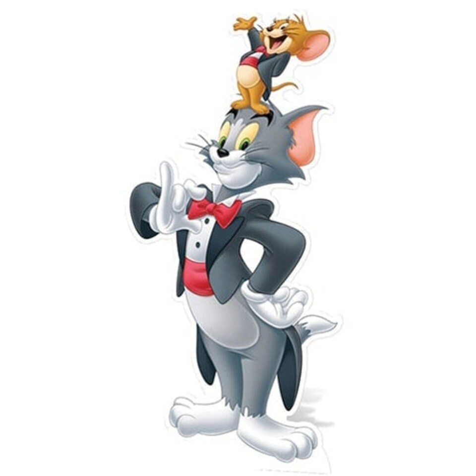 Tom and Jerry in Tuxedos Lifesize Cardboard Cutout - 154cm