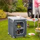 image 2 of Outsunny Outdoor 2-shelf Camping Cupboard Kitchen Station Cook Table Aluminum