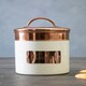 image 3 of Interiors by Premier Prescott Cream And Copper Biscuit Canister