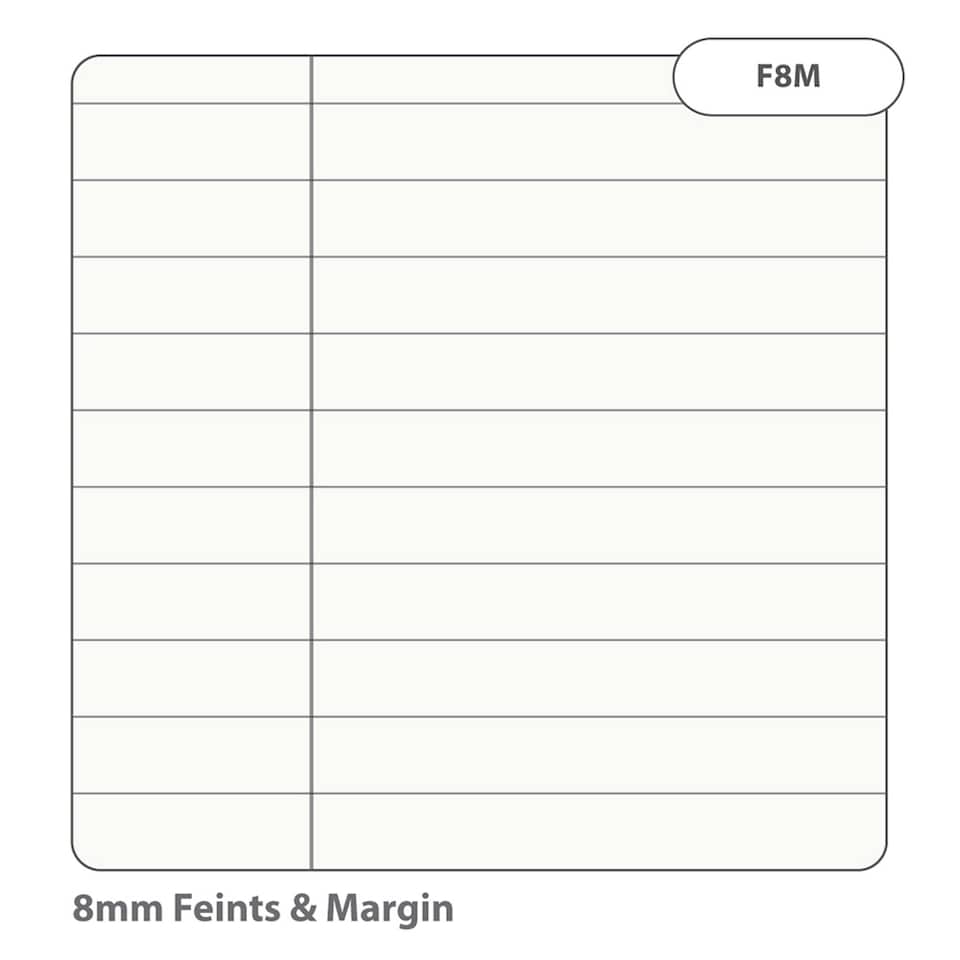 image 1 of Rhino 400 Page 8mm Lined with Margin Refill Pad White A4 20 Pack