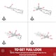 image 6 of HOMCOM 4FT Green Fiber Optic Full Lights Christmas Tree Multi LED Stars