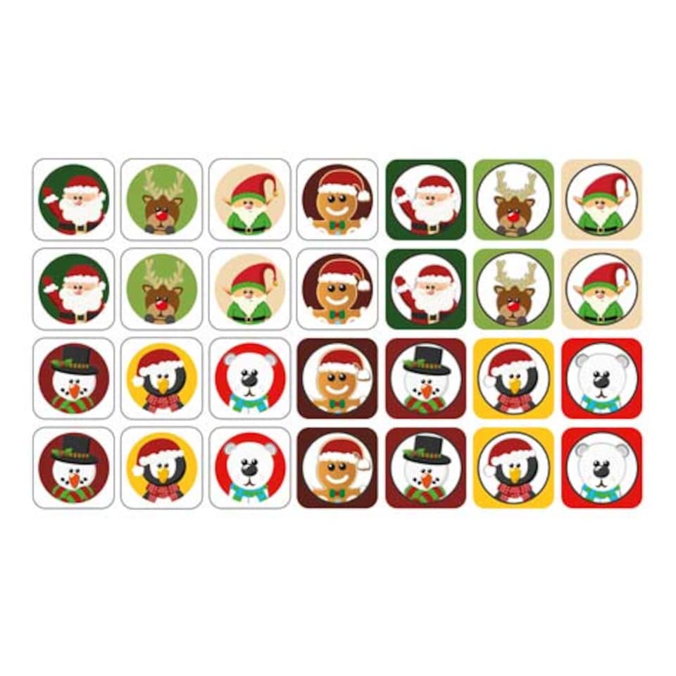 Christmas Character Mini Snap Cards