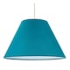 image 5 of 12" Vibrant Teal Cotton Coolie Lampshade Suitable for Table Lamp or Pendant | Blue | Teal | 1