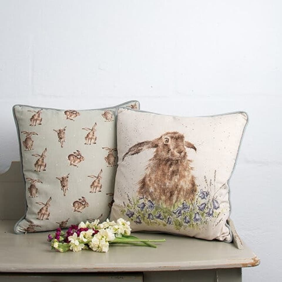 image 1 of Wrendale Designs Hare Cushion