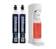 image 1 of Drinkmate OmniFizz Soda Maker, Sparkling Water Maker with x2 60L CO2 Canisters - White