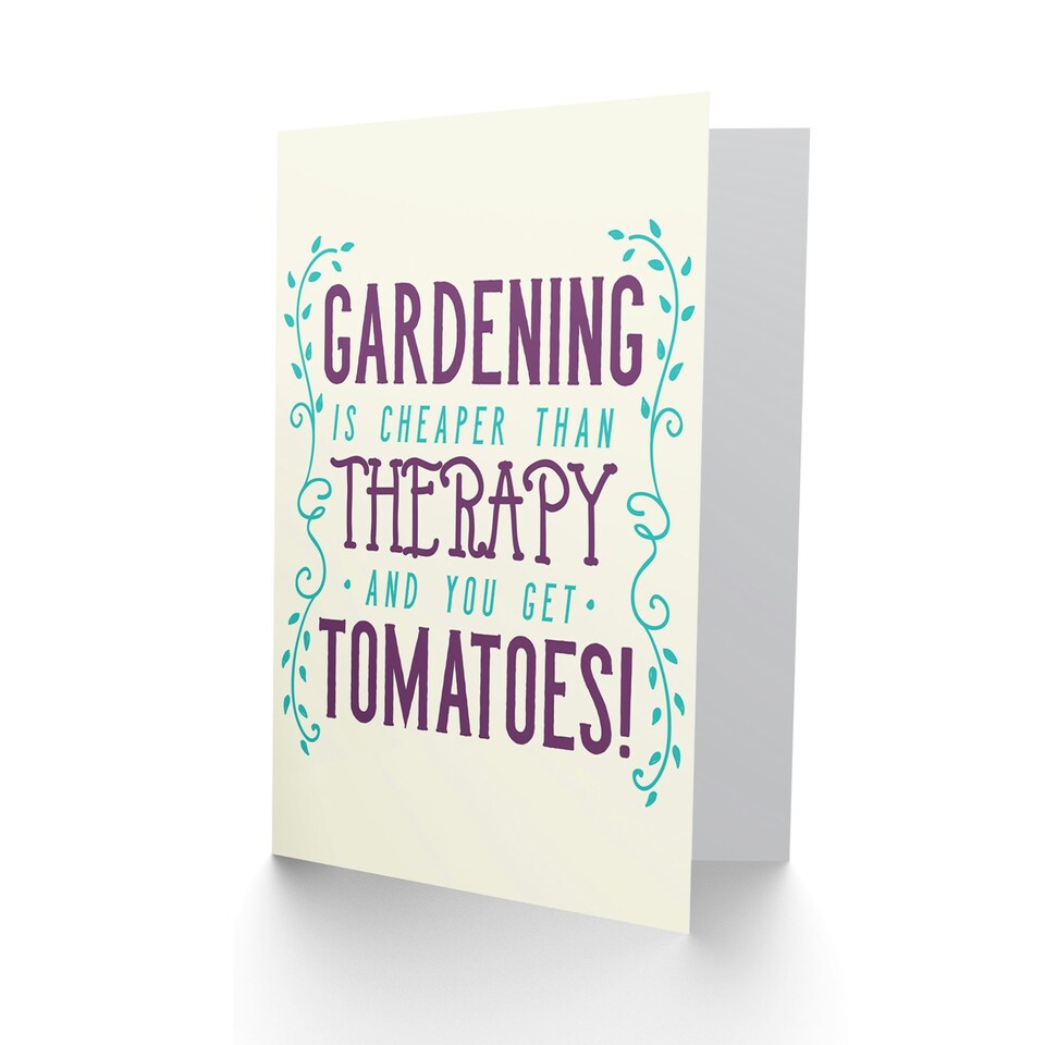 image 1 of Quote Motivation Cheap Tomato Therapy Quote Card