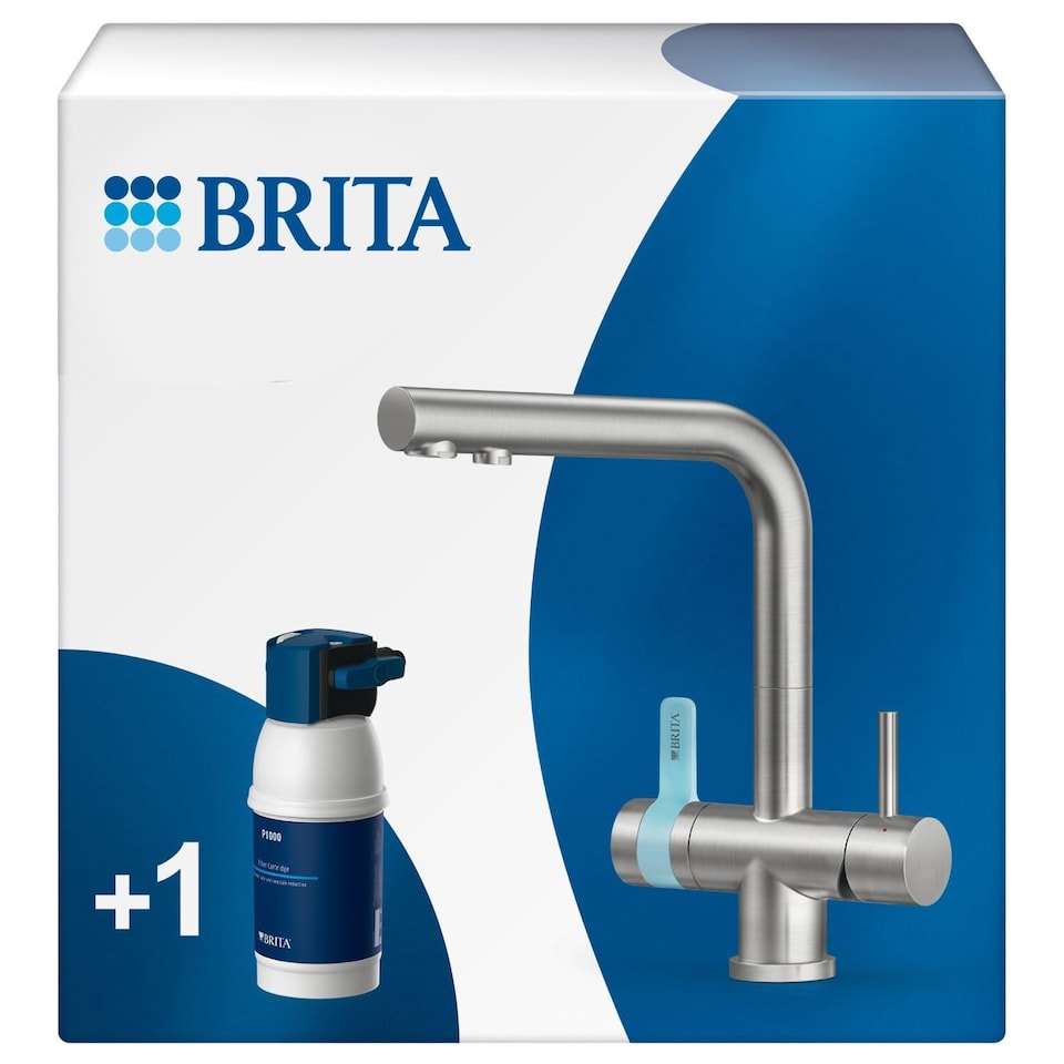 image 1 of BRITA mypure P1 Water Filter Kitchen Tap - Rectangle - Includes 1x BRITA P1000 Cartridge