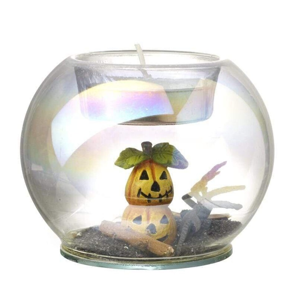 image 1 of Heaven Sends Halloween Encase Glass Tea Light Holder