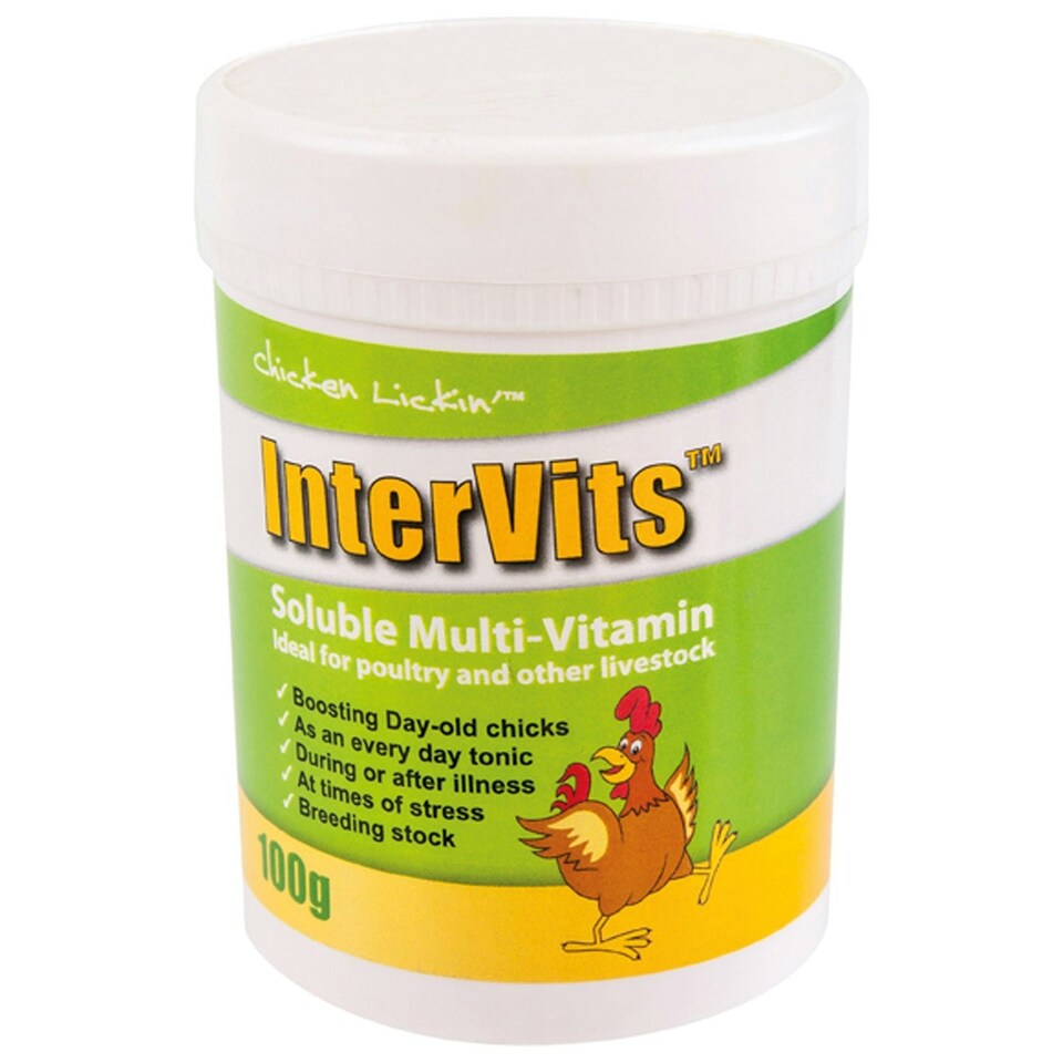 image 1 of Agrivite Chicken Lickin' Intervits Soluble Multivitamins - 100g