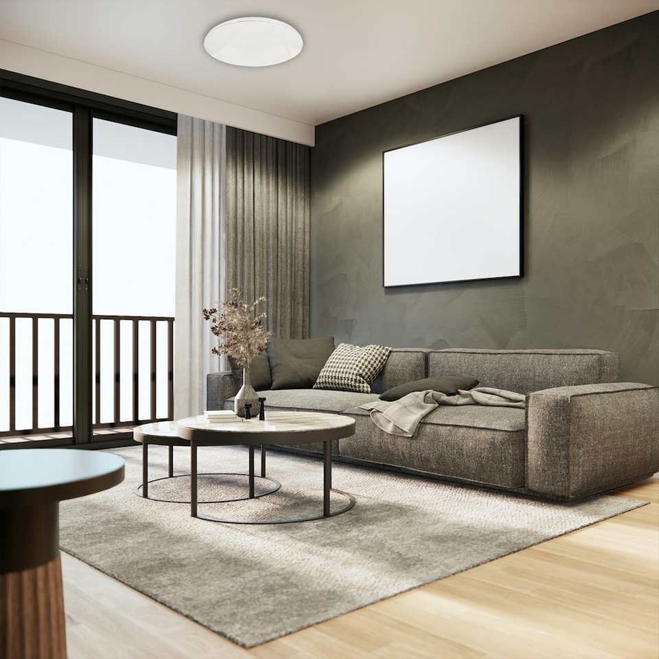 image 1 of Milagro Ceiling Light Allister Plus Remote 50W