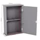 image 3 of Bath Vida Priano 1 Door Wall Mounted Bathroom Cabinet, Grey