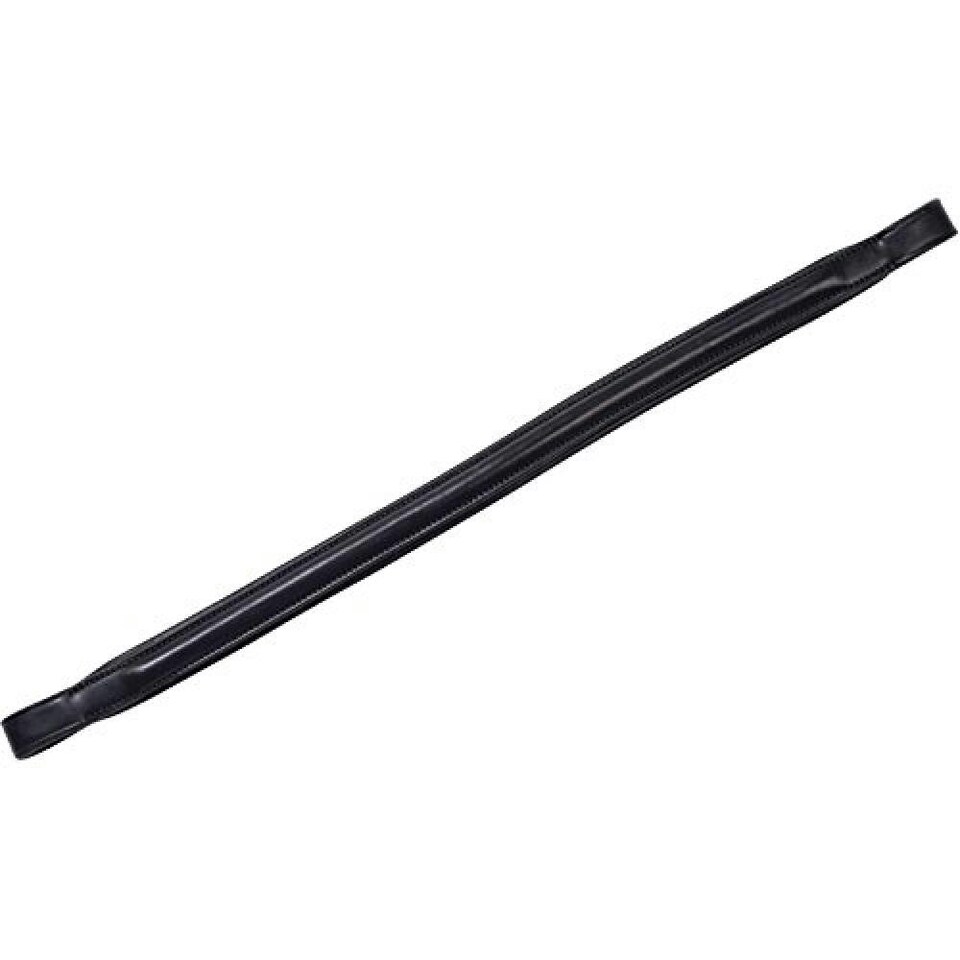Collegiate Leather Plain Browband IV - Black - Full