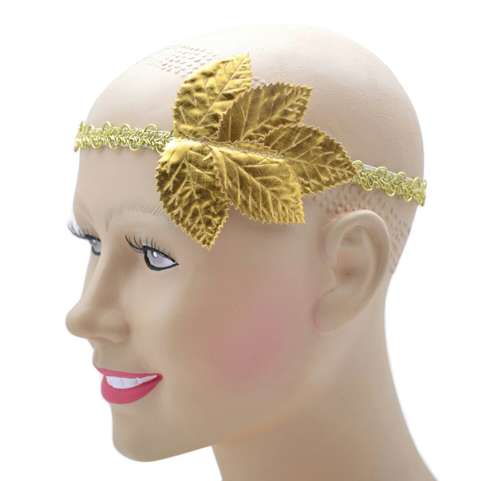 image 1 of Bristol Novelty Unisex Adults Leaf Headband - Gold - One Size One Size