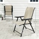 image 5 of Outsunny Folding Garden Dining Chairs Set of 4 with Mesh Seat Brown | 2 pcs
